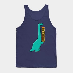 Dinosaur and Burger Tank Top